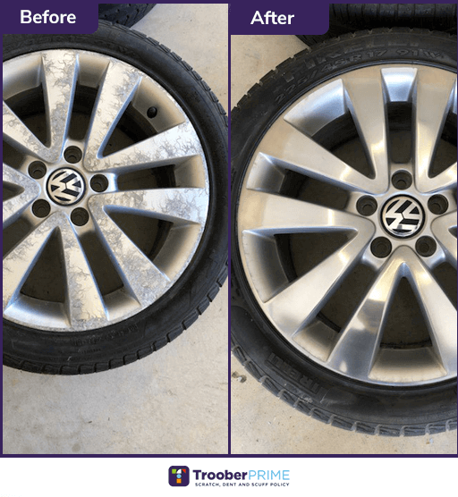 wheel scrape fix result